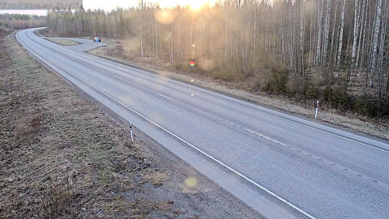 Weather Camera Image Väg 5 Pertunmaa, Kuortti, Pertunmaa, Etelä-Savo