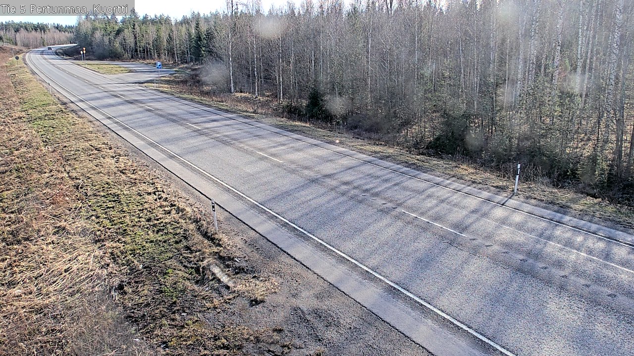 Weather Camera Image Väg 5 Pertunmaa, Kuortti, Pertunmaa, Etelä-Savo