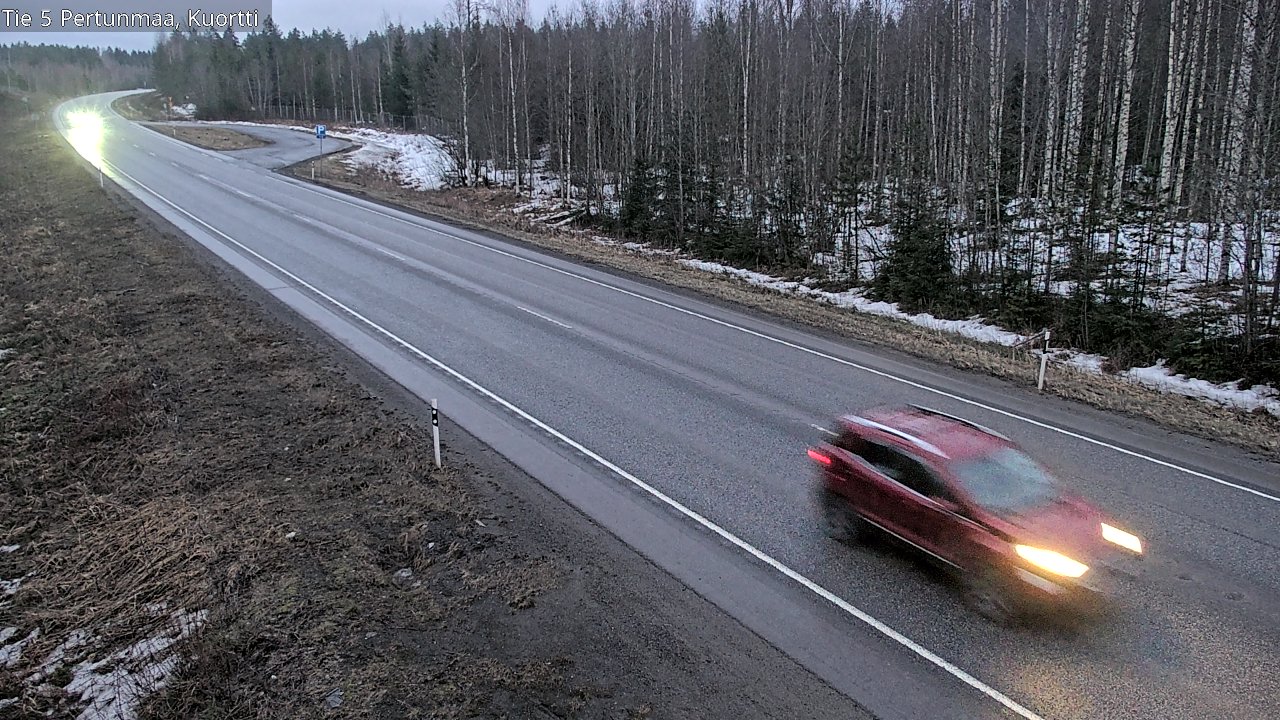 Weather Camera Image Road 5 Pertunmaa, Kuortti, Pertunmaa, Etelä-Savo