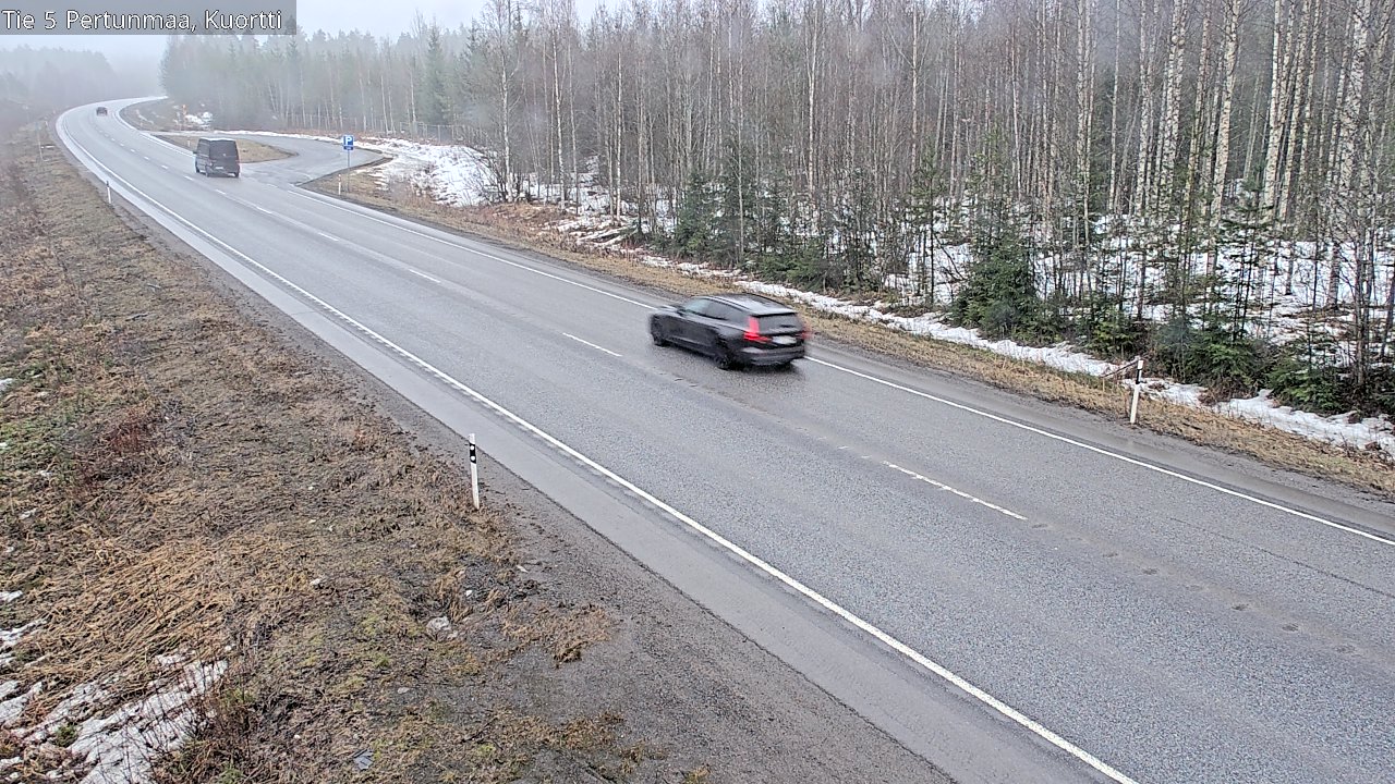 Weather Camera Image Väg 5 Pertunmaa, Kuortti, Pertunmaa, Etelä-Savo
