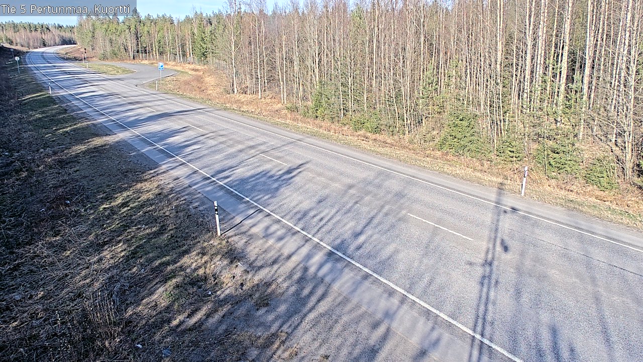 Weather Camera Image Väg 5 Pertunmaa, Kuortti, Pertunmaa, Etelä-Savo