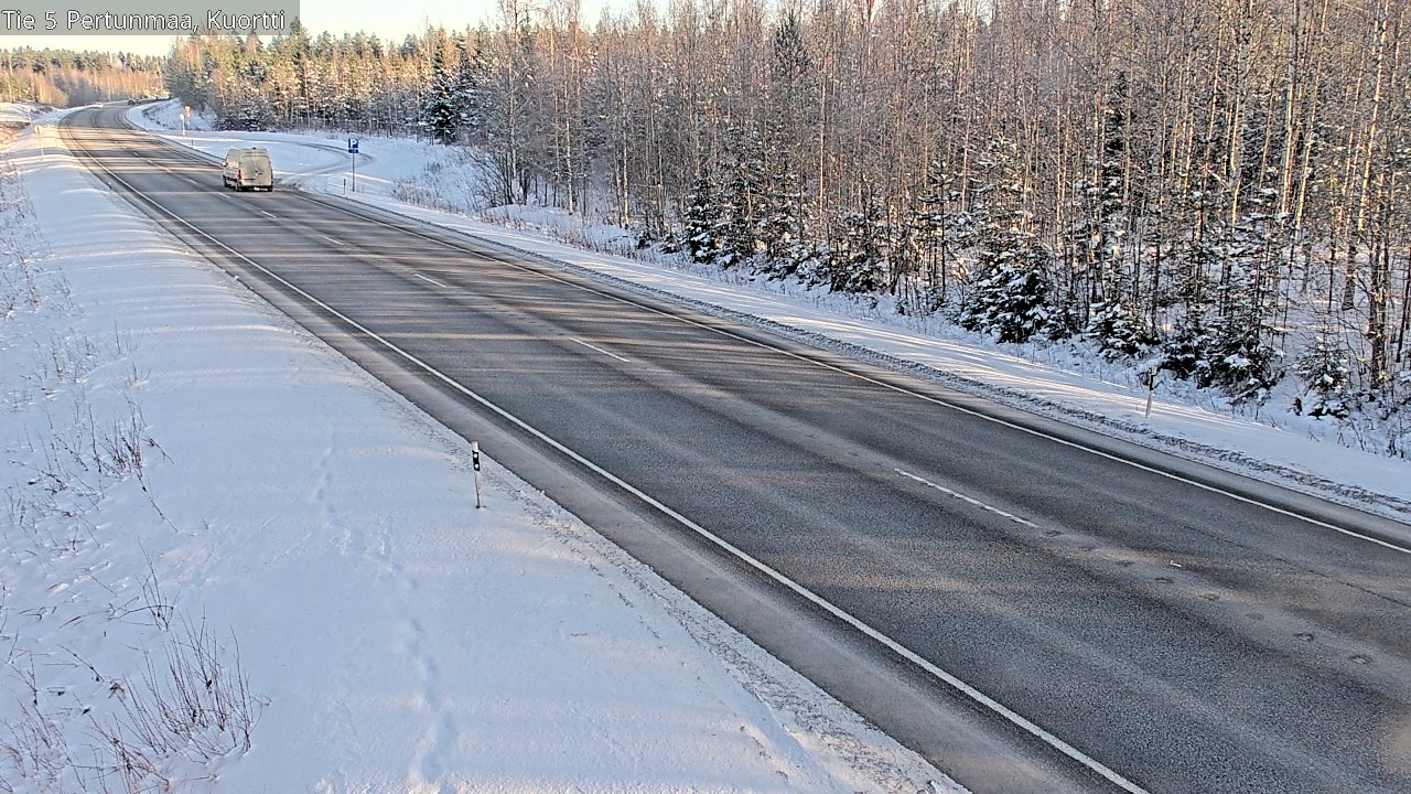 Weather Camera Image Väg 5 Pertunmaa, Kuortti, Pertunmaa, Etelä-Savo