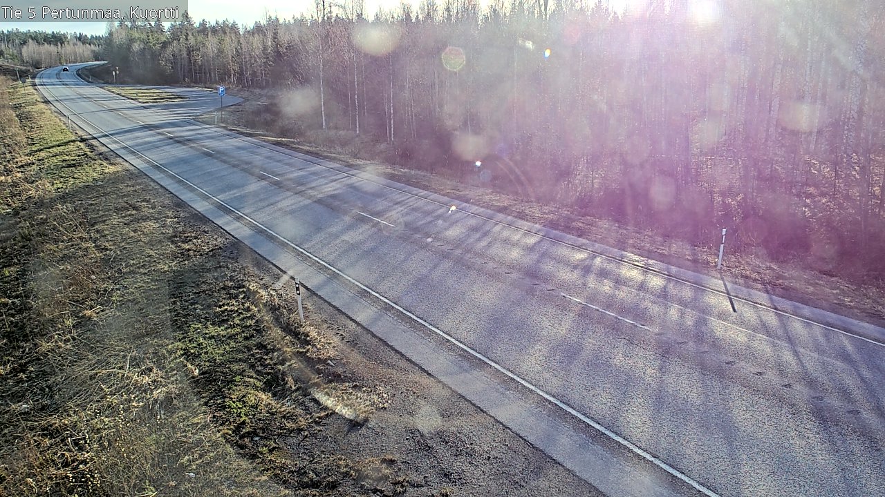 Weather Camera Image Väg 5 Pertunmaa, Kuortti, Pertunmaa, Etelä-Savo