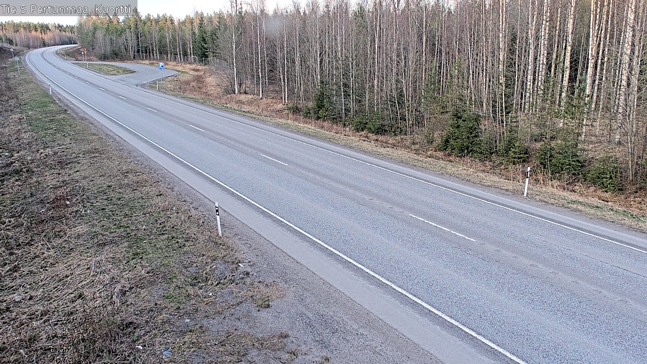 Weather Camera Image Väg 5 Pertunmaa, Kuortti, Pertunmaa, Etelä-Savo