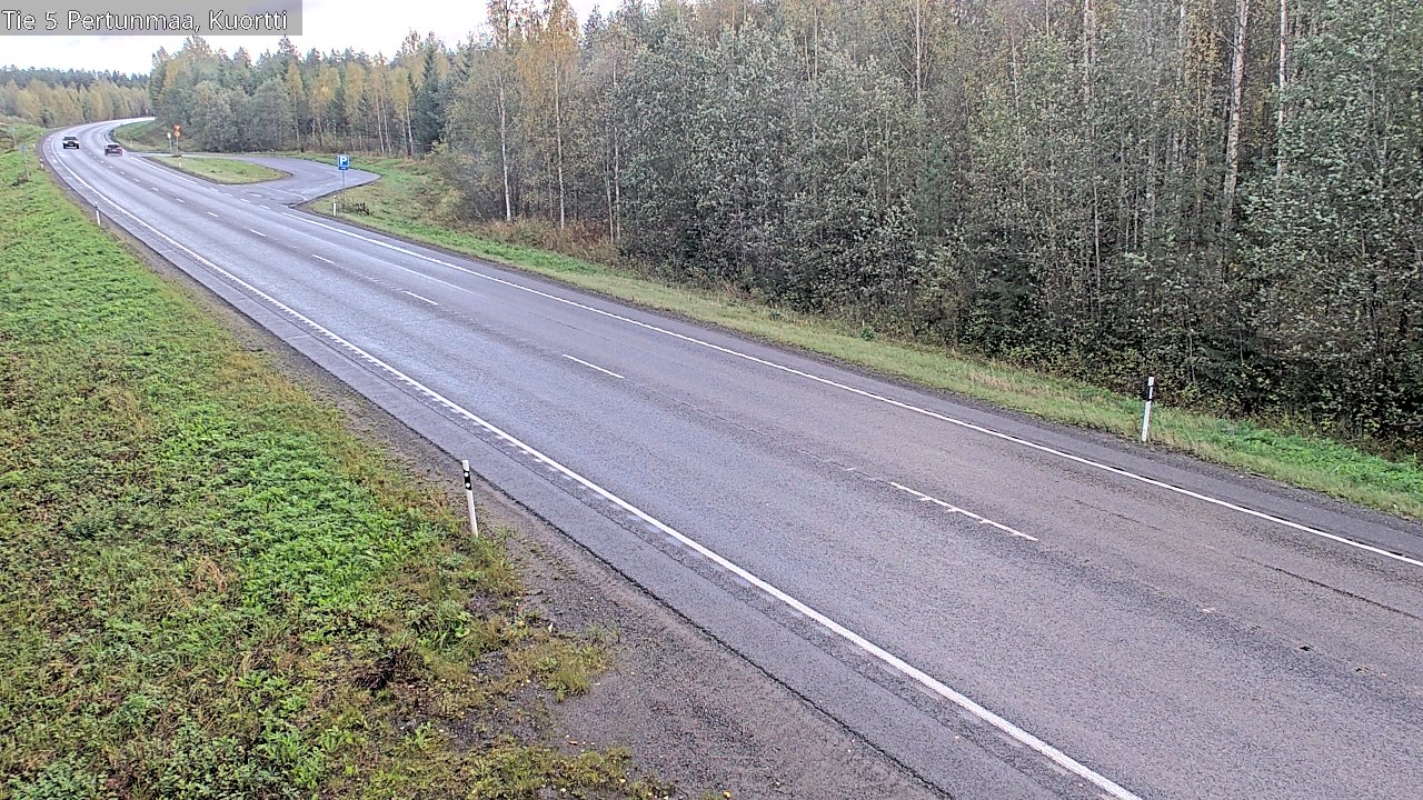 Weather Camera Image Väg 5 Pertunmaa, Kuortti, Pertunmaa, Etelä-Savo