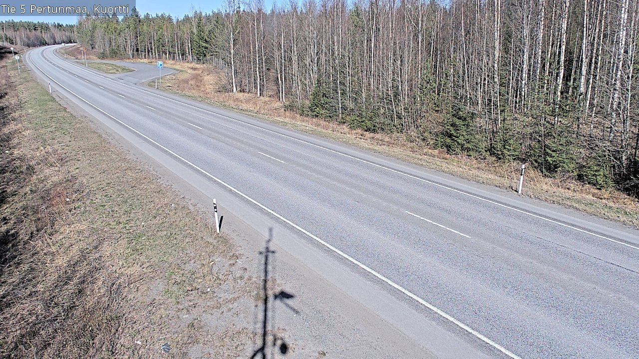Weather Camera Image Väg 5 Pertunmaa, Kuortti, Pertunmaa, Etelä-Savo