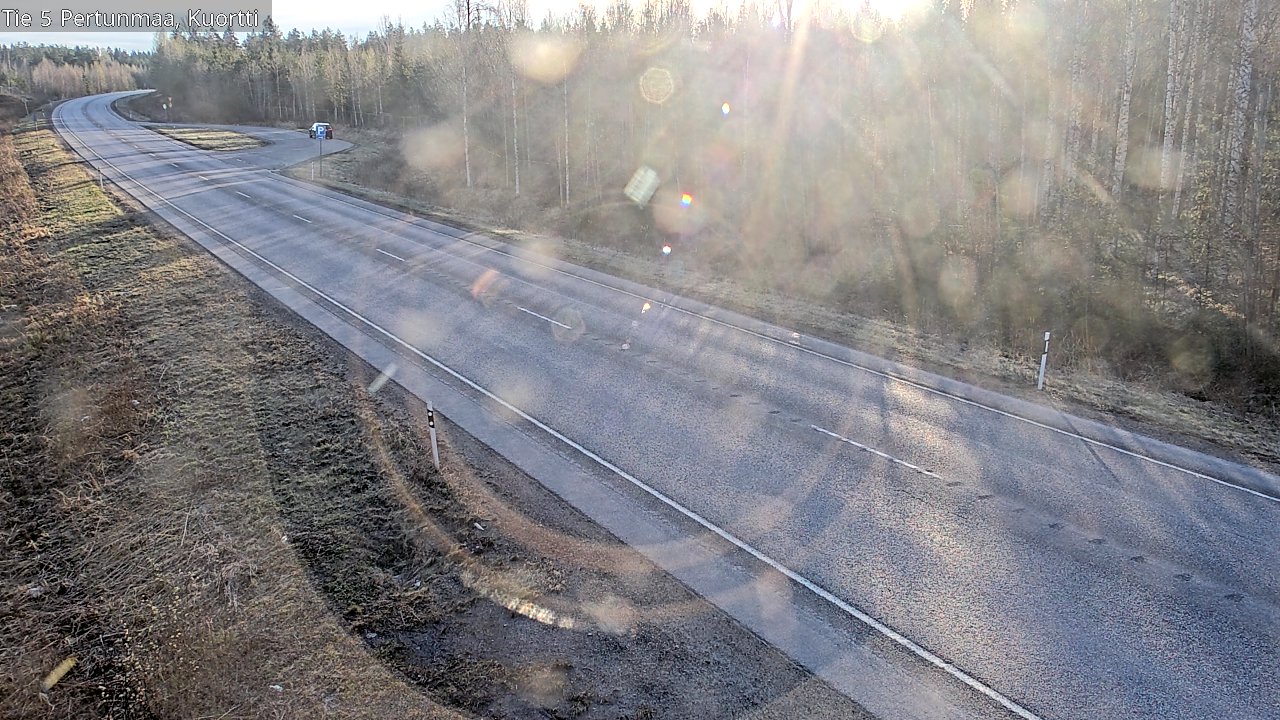 Weather Camera Image Väg 5 Pertunmaa, Kuortti, Pertunmaa, Etelä-Savo