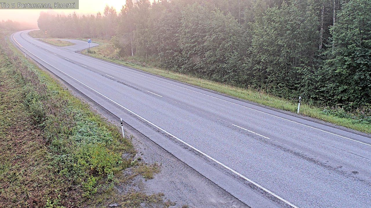 Weather Camera Image Road 5 Pertunmaa, Kuortti, Pertunmaa, Etelä-Savo