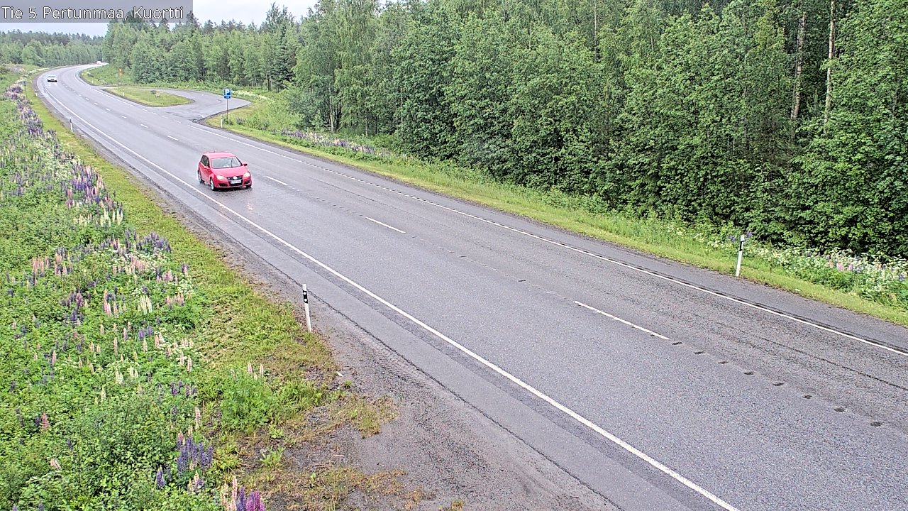 Weather Camera Image Väg 5 Pertunmaa, Kuortti, Pertunmaa, Etelä-Savo