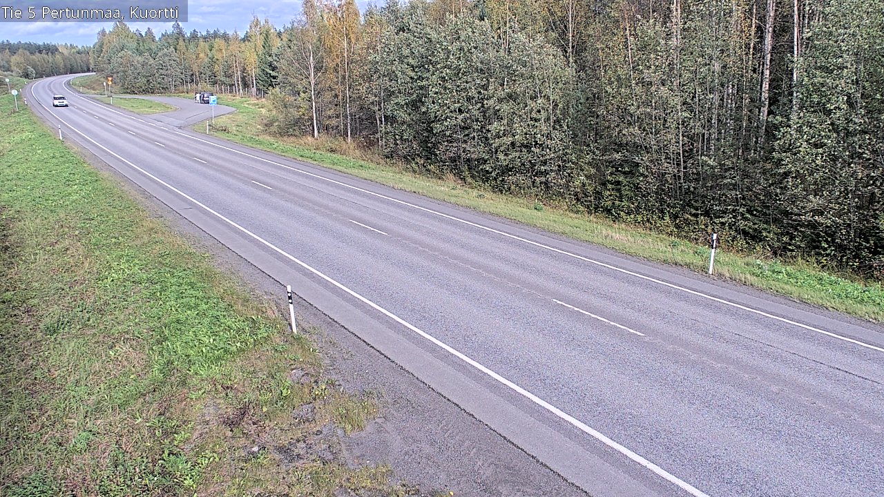 Weather Camera Image Väg 5 Pertunmaa, Kuortti, Pertunmaa, Etelä-Savo