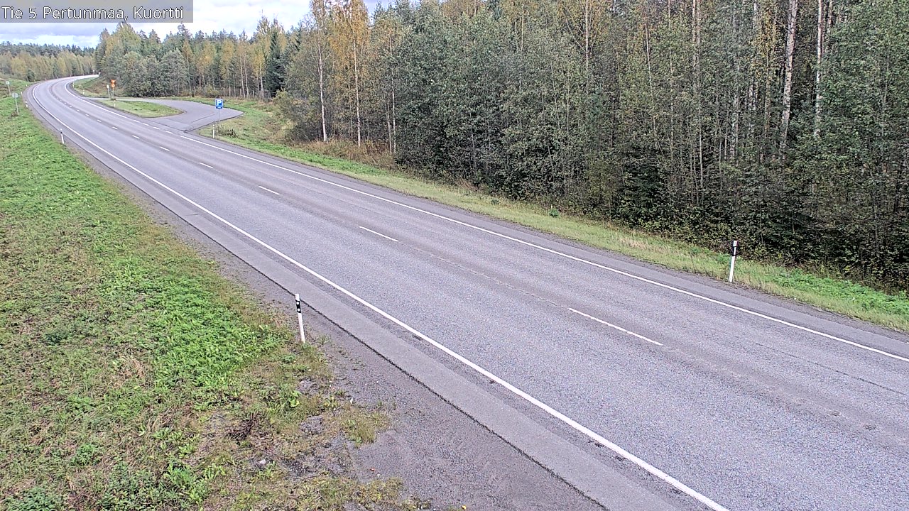 Weather Camera Image Väg 5 Pertunmaa, Kuortti, Pertunmaa, Etelä-Savo