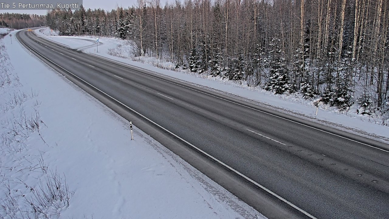 Weather Camera Image Road 5 Pertunmaa, Kuortti, Pertunmaa, Etelä-Savo