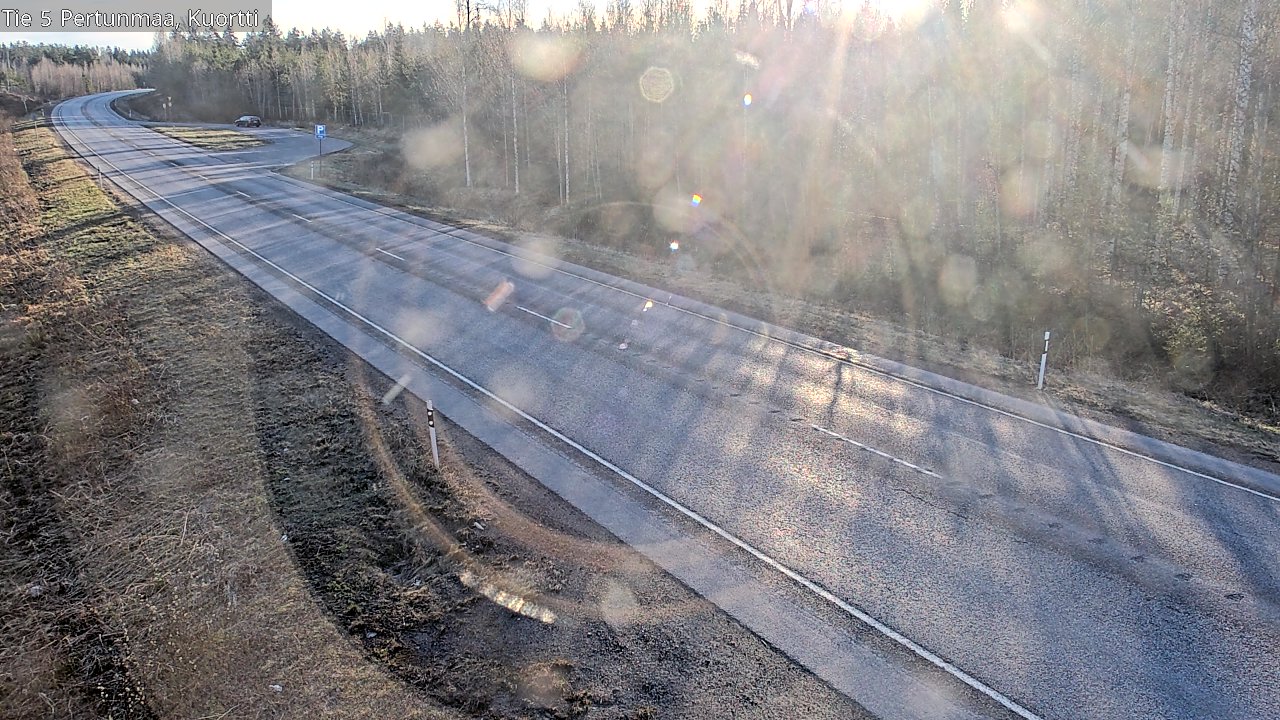Weather Camera Image Väg 5 Pertunmaa, Kuortti, Pertunmaa, Etelä-Savo