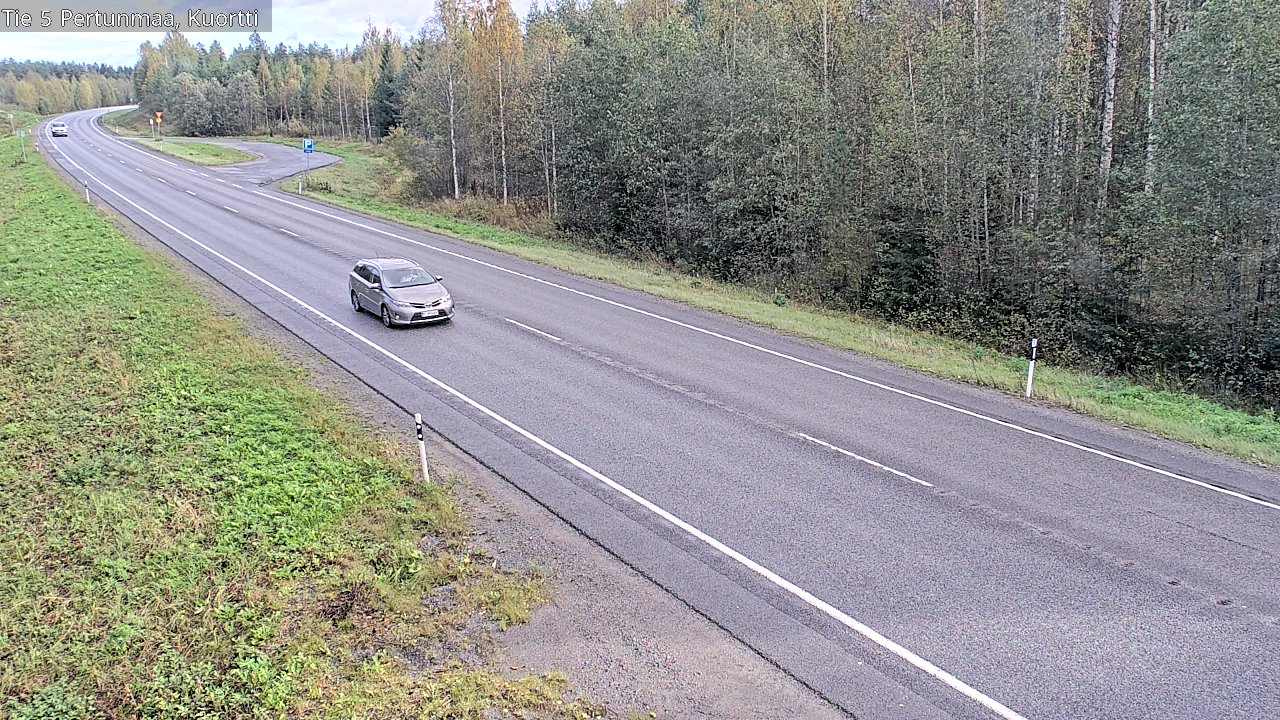 Weather Camera Image Väg 5 Pertunmaa, Kuortti, Pertunmaa, Etelä-Savo