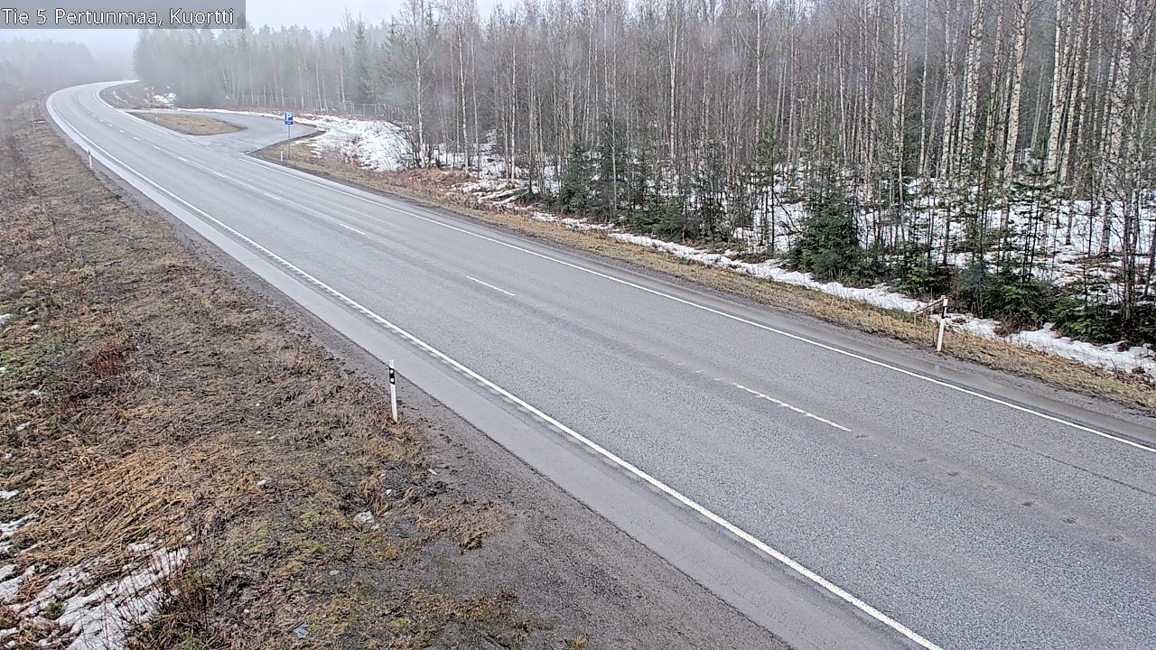 Weather Camera Image Väg 5 Pertunmaa, Kuortti, Pertunmaa, Etelä-Savo