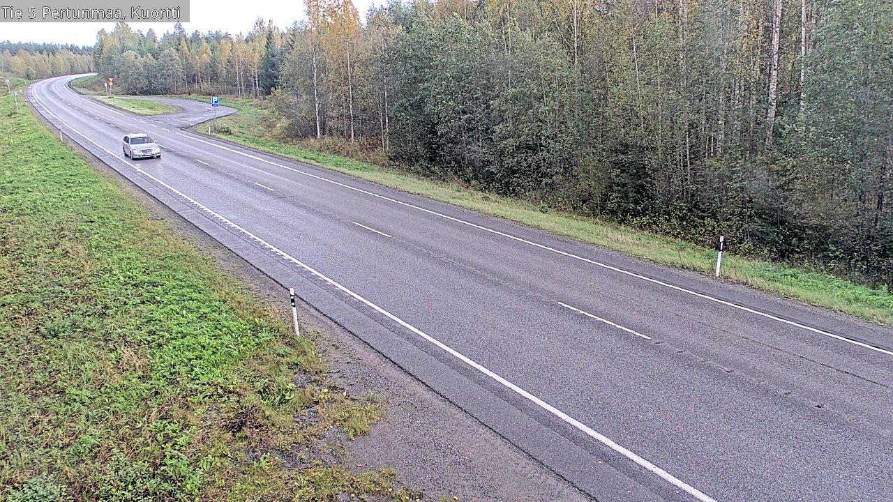 Weather Camera Image Väg 5 Pertunmaa, Kuortti, Pertunmaa, Etelä-Savo