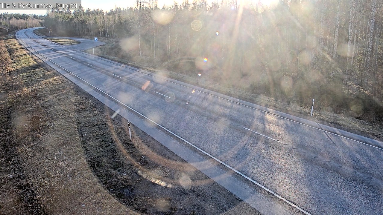 Weather Camera Image Väg 5 Pertunmaa, Kuortti, Pertunmaa, Etelä-Savo