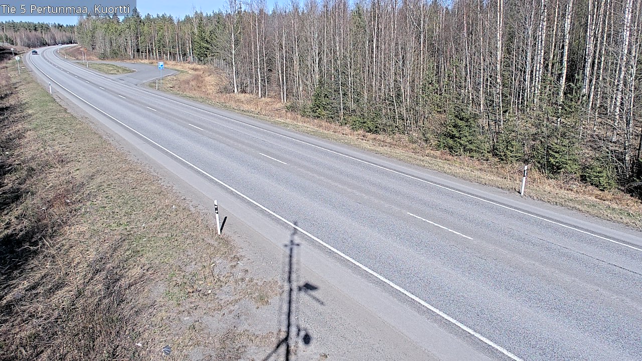 Weather Camera Image Väg 5 Pertunmaa, Kuortti, Pertunmaa, Etelä-Savo
