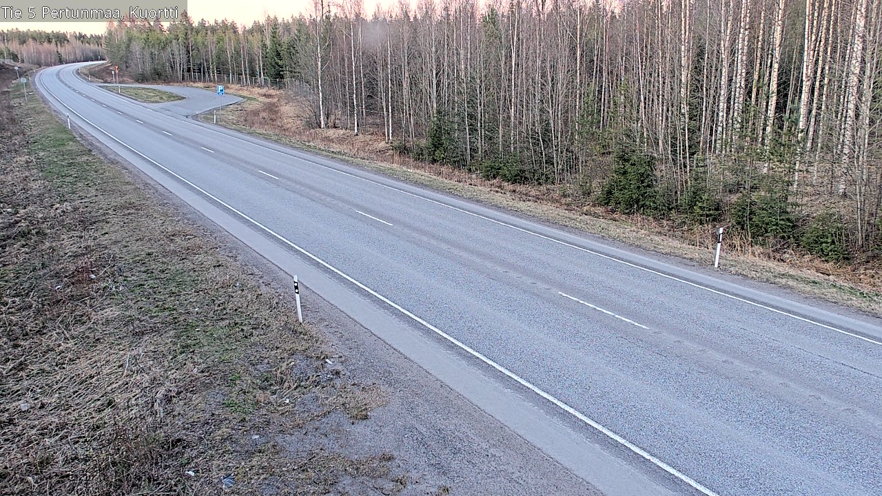 Weather Camera Image Väg 5 Pertunmaa, Kuortti, Pertunmaa, Etelä-Savo