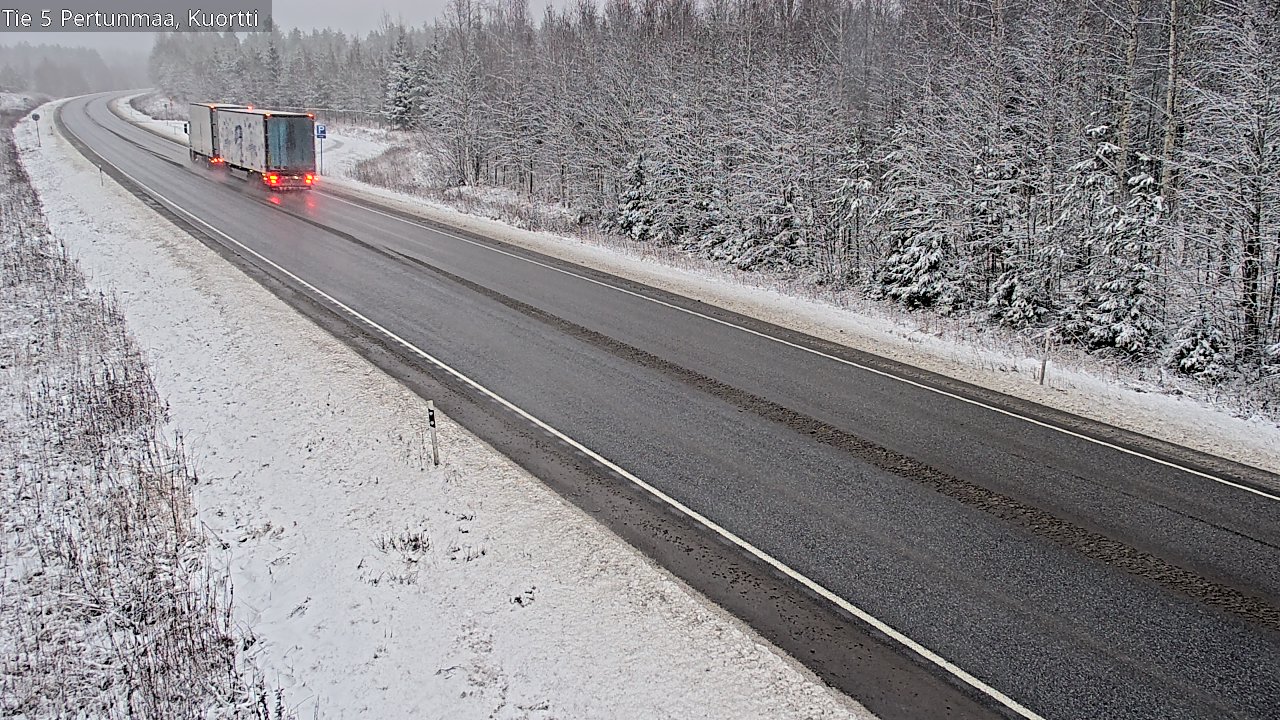 Weather Camera Image Väg 5 Pertunmaa, Kuortti, Pertunmaa, Etelä-Savo