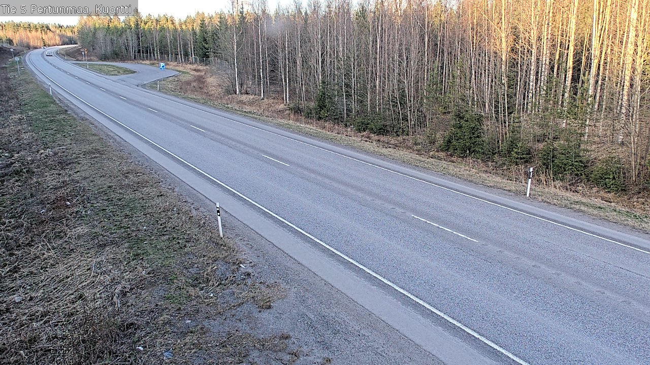 Weather Camera Image Väg 5 Pertunmaa, Kuortti, Pertunmaa, Etelä-Savo