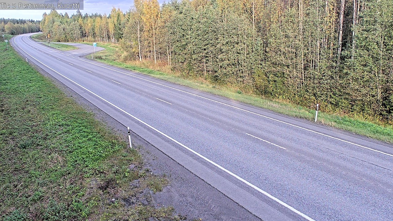 Weather Camera Image Väg 5 Pertunmaa, Kuortti, Pertunmaa, Etelä-Savo