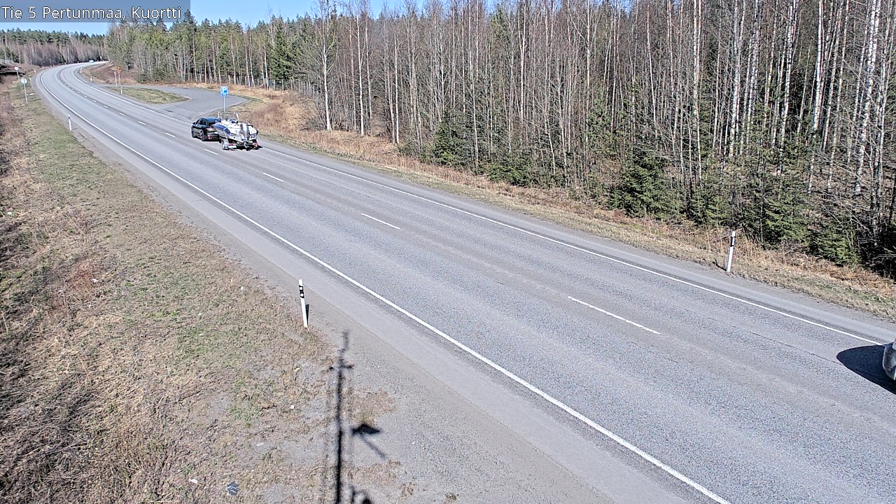 Weather Camera Image Väg 5 Pertunmaa, Kuortti, Pertunmaa, Etelä-Savo