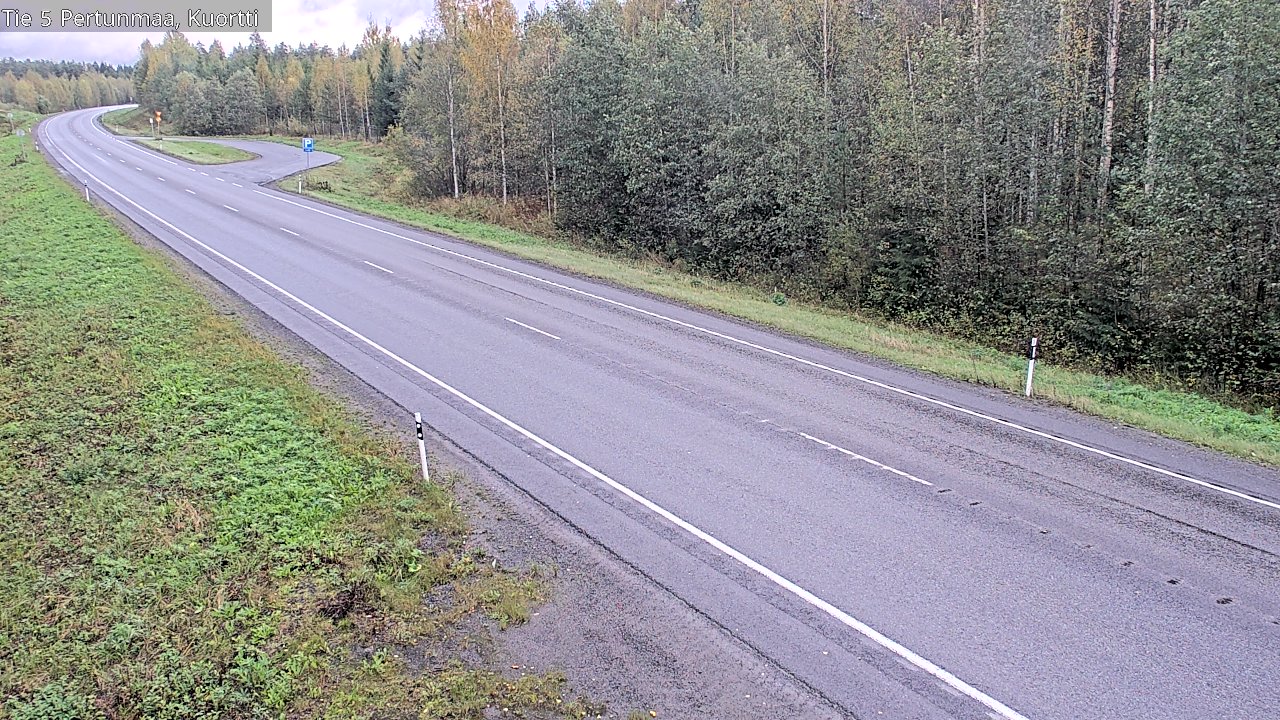 Weather Camera Image Väg 5 Pertunmaa, Kuortti, Pertunmaa, Etelä-Savo