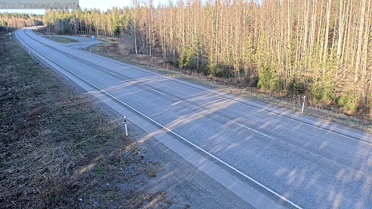 Weather Camera Image Väg 5 Pertunmaa, Kuortti, Pertunmaa, Etelä-Savo