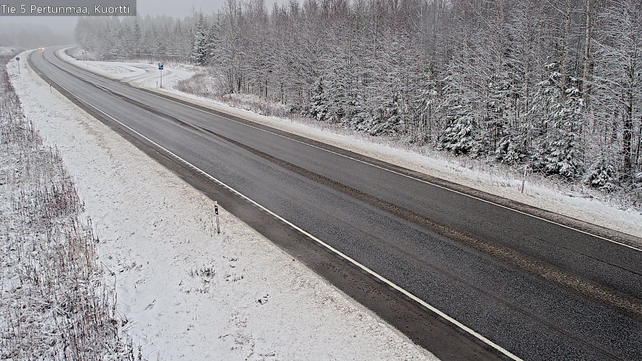 Weather Camera Image Väg 5 Pertunmaa, Kuortti, Pertunmaa, Etelä-Savo