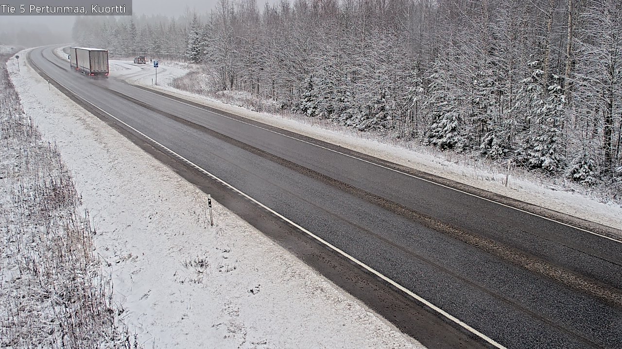 Weather Camera Image Väg 5 Pertunmaa, Kuortti, Pertunmaa, Etelä-Savo