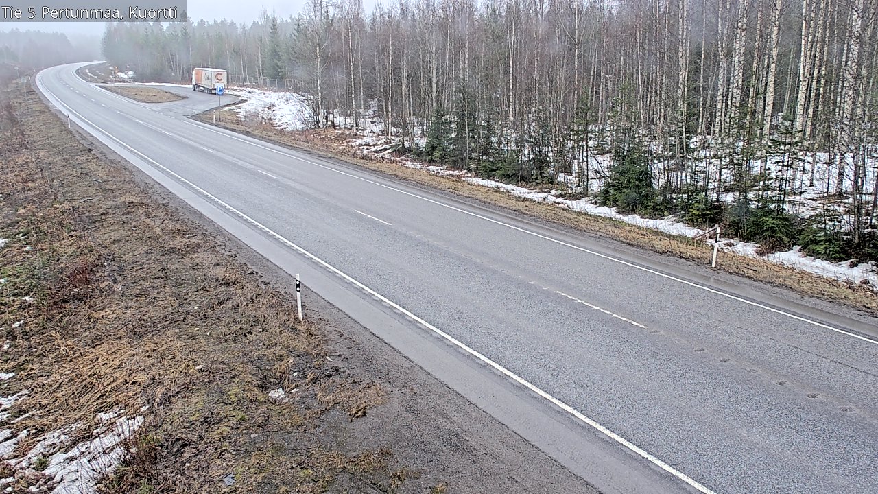 Weather Camera Image Väg 5 Pertunmaa, Kuortti, Pertunmaa, Etelä-Savo