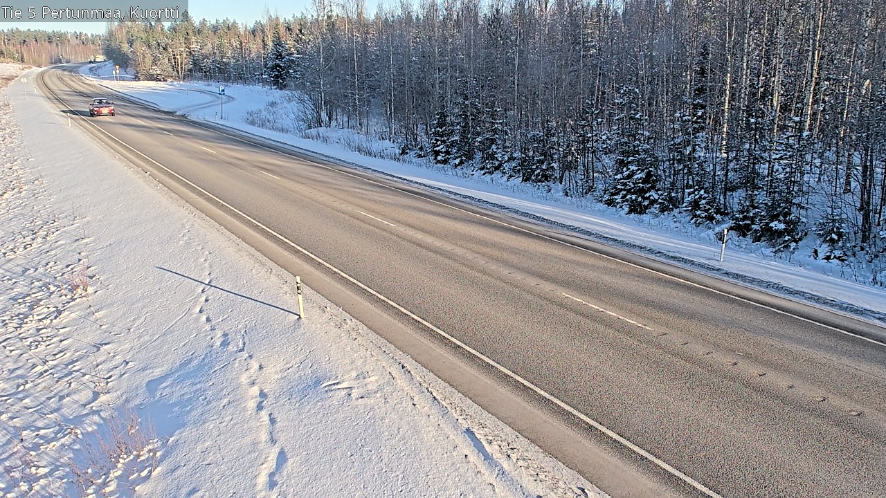 Weather Camera Image Väg 5 Pertunmaa, Kuortti, Pertunmaa, Etelä-Savo