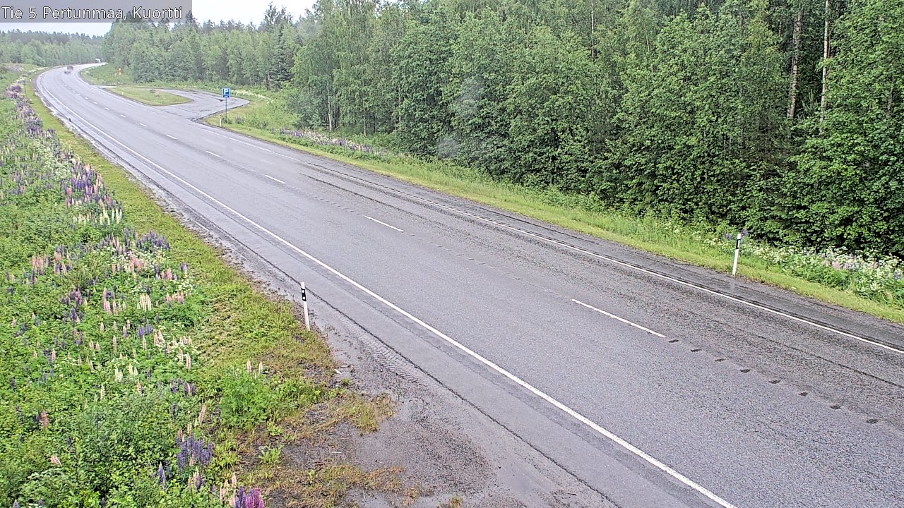 Weather Camera Image Väg 5 Pertunmaa, Kuortti, Pertunmaa, Etelä-Savo