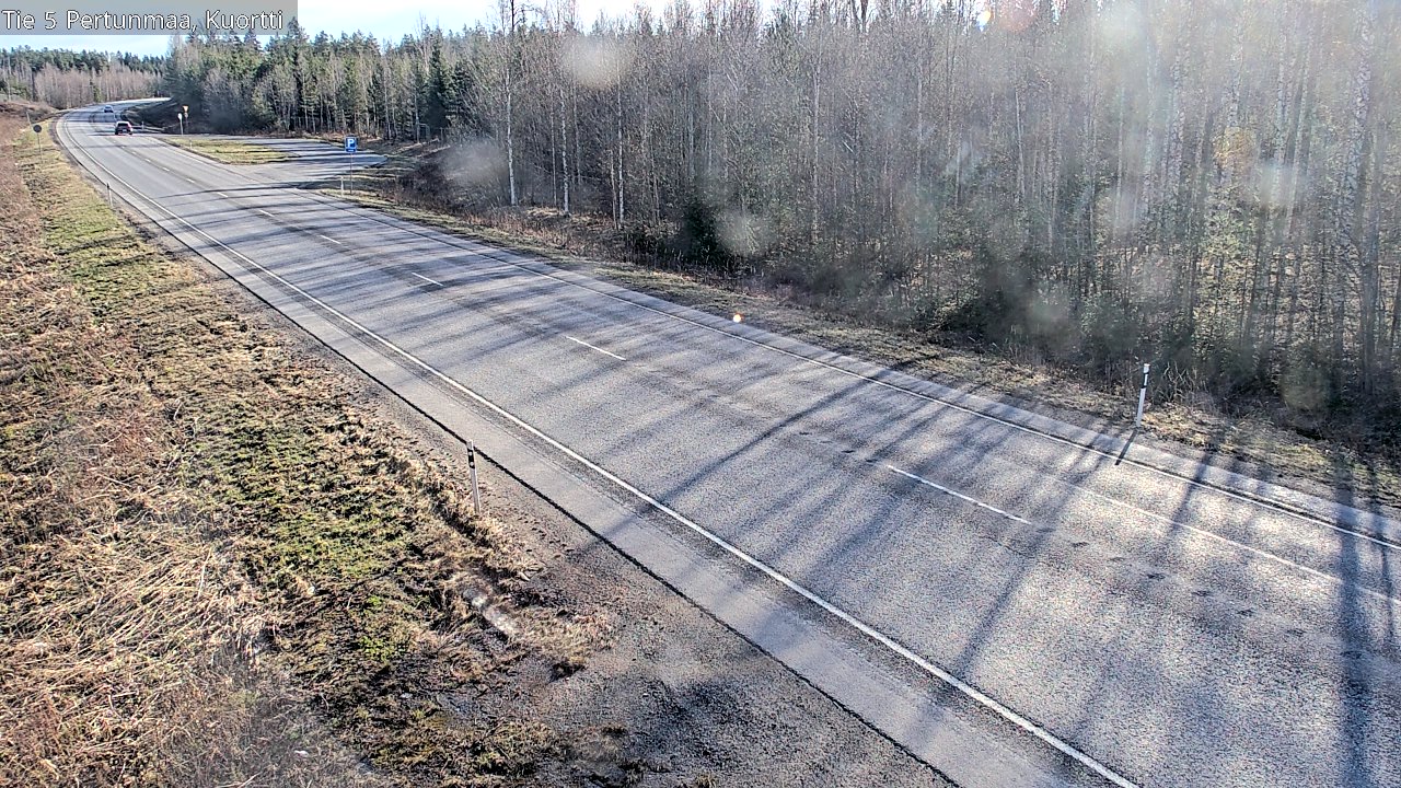 Weather Camera Image Väg 5 Pertunmaa, Kuortti, Pertunmaa, Etelä-Savo
