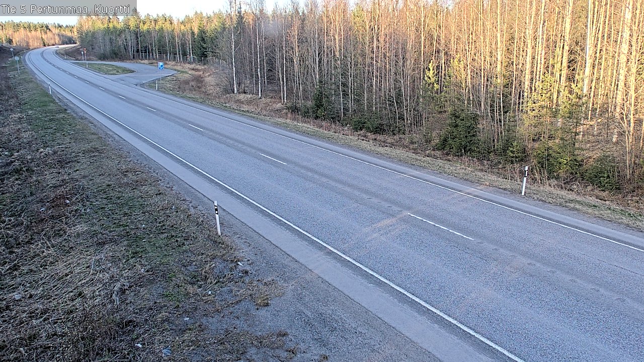 Weather Camera Image Väg 5 Pertunmaa, Kuortti, Pertunmaa, Etelä-Savo