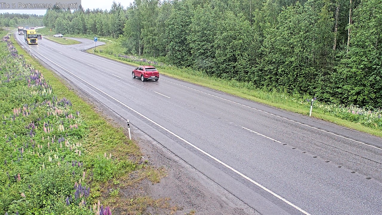 Weather Camera Image Väg 5 Pertunmaa, Kuortti, Pertunmaa, Etelä-Savo