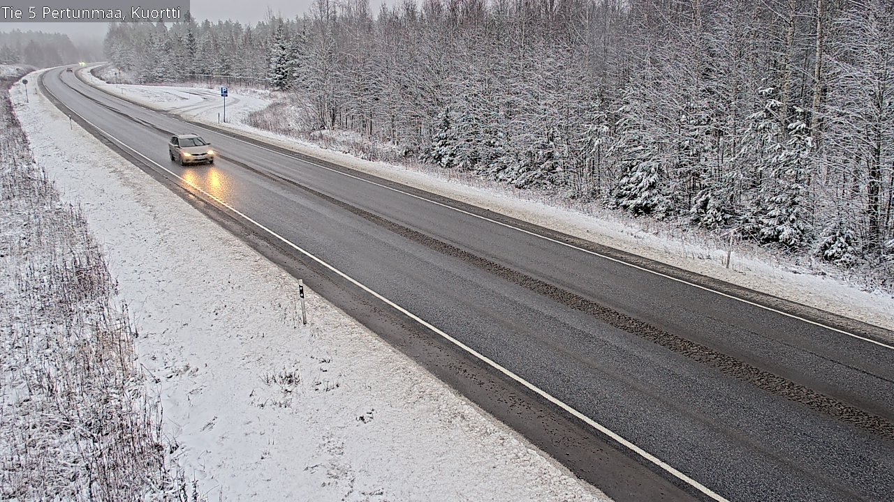 Weather Camera Image Väg 5 Pertunmaa, Kuortti, Pertunmaa, Etelä-Savo