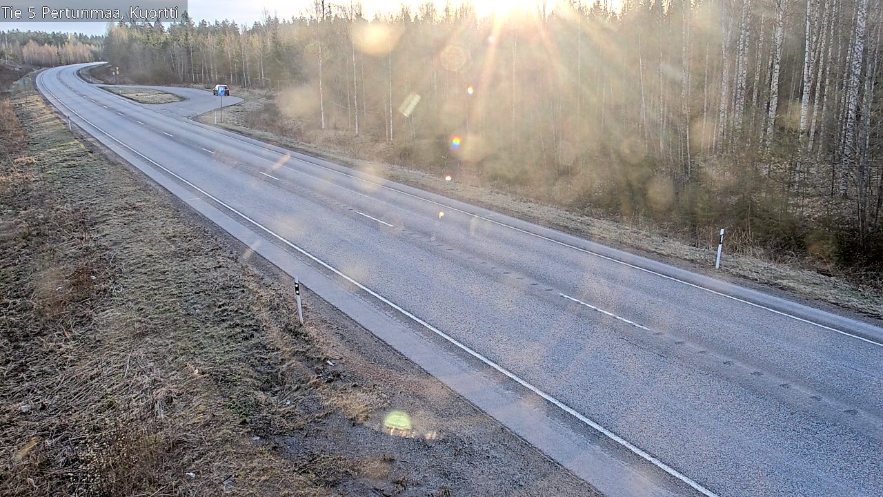 Weather Camera Image Väg 5 Pertunmaa, Kuortti, Pertunmaa, Etelä-Savo