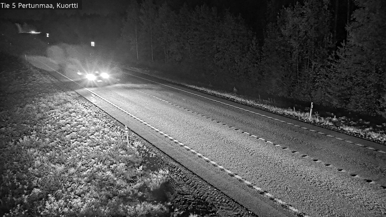 Weather Camera Image Väg 5 Pertunmaa, Kuortti, Pertunmaa, Etelä-Savo