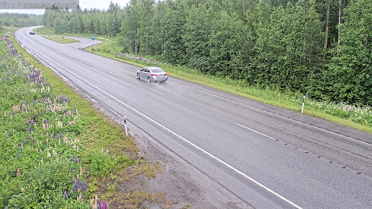 Weather Camera Image Väg 5 Pertunmaa, Kuortti, Pertunmaa, Etelä-Savo