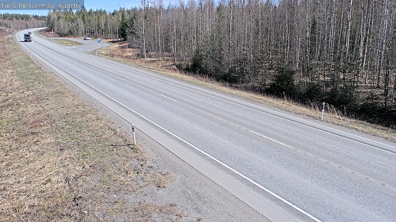 Weather Camera Image Väg 5 Pertunmaa, Kuortti, Pertunmaa, Etelä-Savo