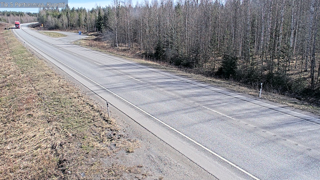Weather Camera Image Väg 5 Pertunmaa, Kuortti, Pertunmaa, Etelä-Savo