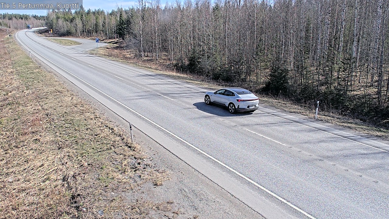 Weather Camera Image Väg 5 Pertunmaa, Kuortti, Pertunmaa, Etelä-Savo