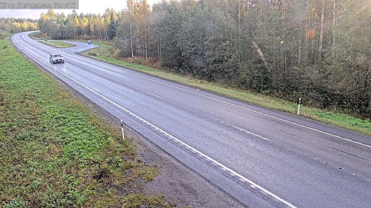 Weather Camera Image Väg 5 Pertunmaa, Kuortti, Pertunmaa, Etelä-Savo