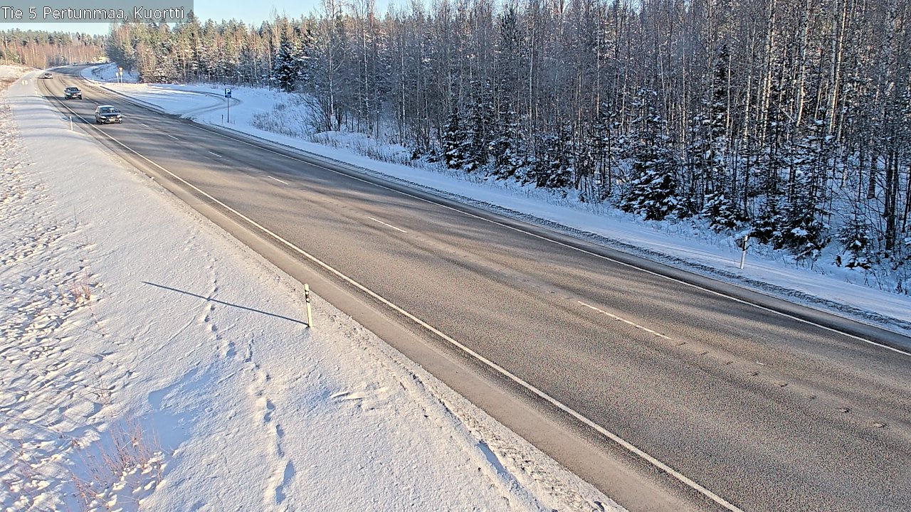 Weather Camera Image Väg 5 Pertunmaa, Kuortti, Pertunmaa, Etelä-Savo