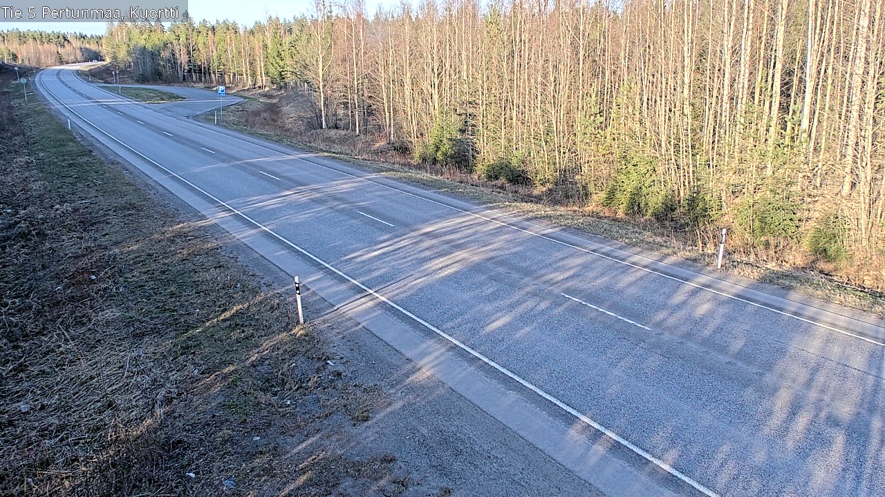 Weather Camera Image Väg 5 Pertunmaa, Kuortti, Pertunmaa, Etelä-Savo