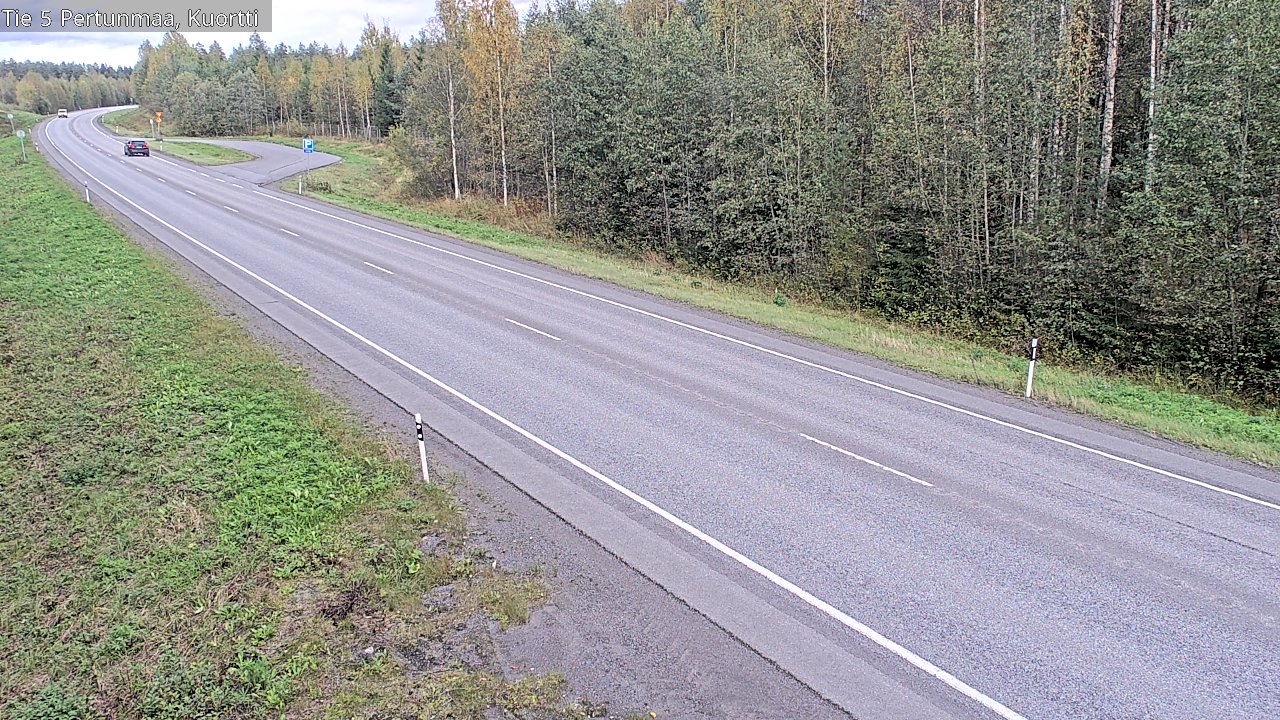 Weather Camera Image Väg 5 Pertunmaa, Kuortti, Pertunmaa, Etelä-Savo