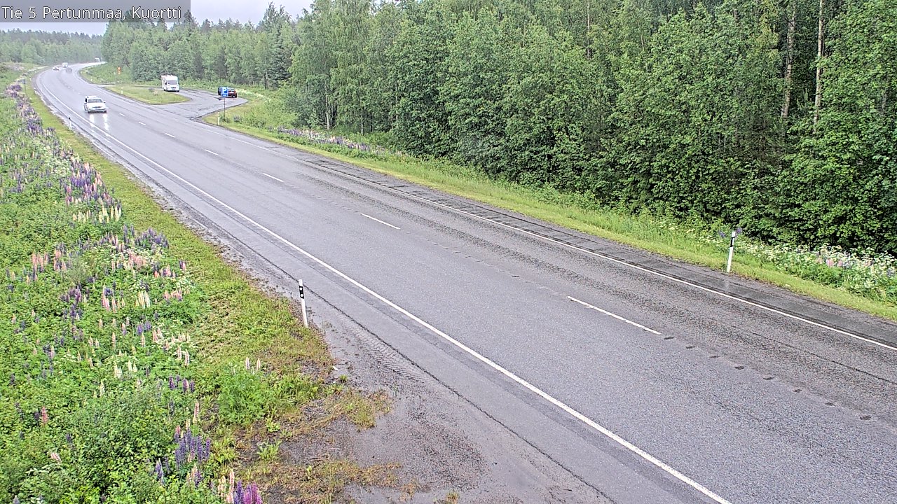 Weather Camera Image Väg 5 Pertunmaa, Kuortti, Pertunmaa, Etelä-Savo
