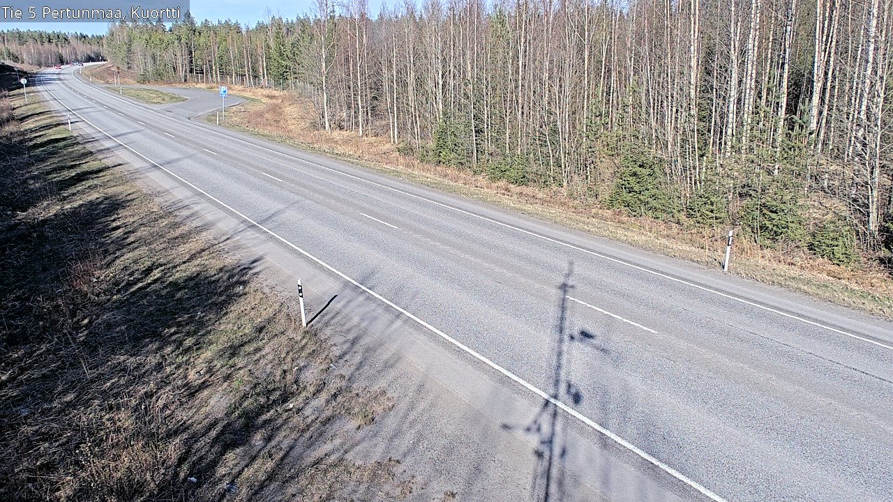 Weather Camera Image Väg 5 Pertunmaa, Kuortti, Pertunmaa, Etelä-Savo